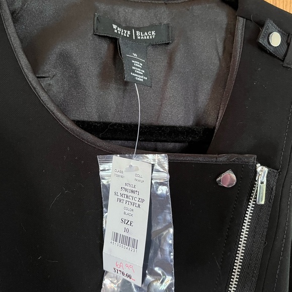 White House Black Market motorcycle dress NWT - Picture 2 of 5